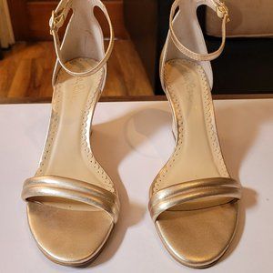 Lilly Pulitzer Gold Wedge Sandals